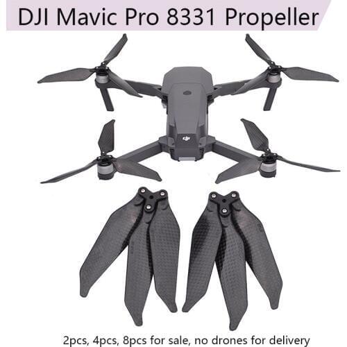 Propellers 8331 3-blade noise reduction folding carbon fiber paddles for DJI Mavic Pro Quick-Release props drone Accessories