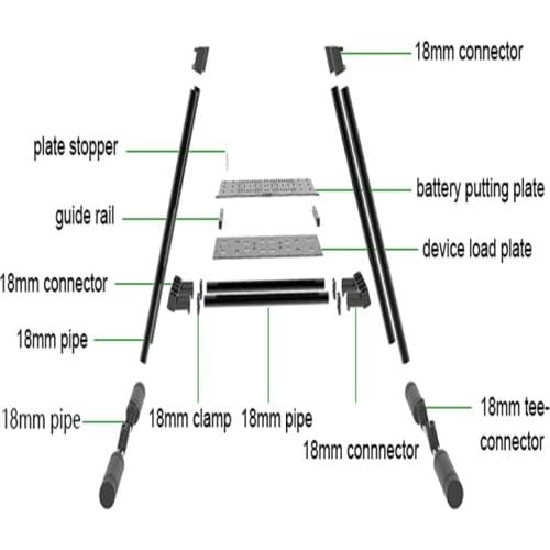 JMRRC heavy-duty landing gear carbon fiber aluminum tube landing gear non-slip agricultural UAV spare parts
