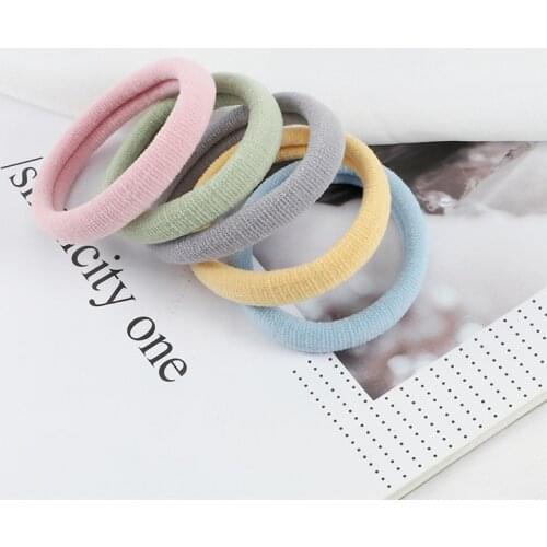 10Pcs/Lot Thick Elastic Hair Bands Morandi Colors Hair Ties for Women Girls Hair Accessories Scrunchies Headband Ponytail Holder