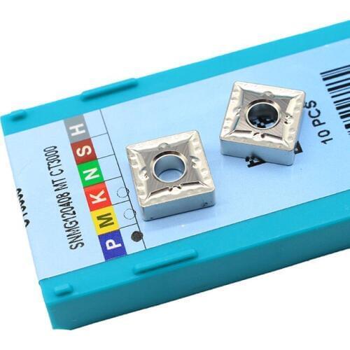 10PCS SNMG120408 MT CT3000 Cermet Grade External Turning Tools Tokarnyy Carbide insert Lathe Cutter Tool Turning Insert