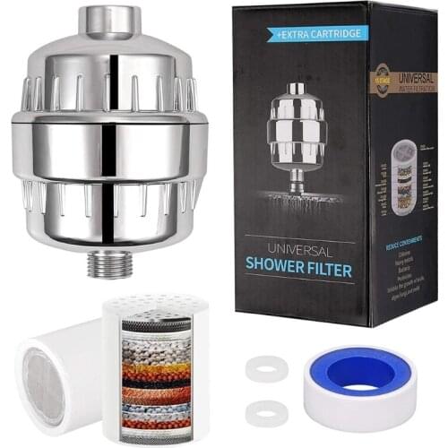 15 Stage Universal 1/2' High Output Shower Filter Bathroom Water Purifier Filter