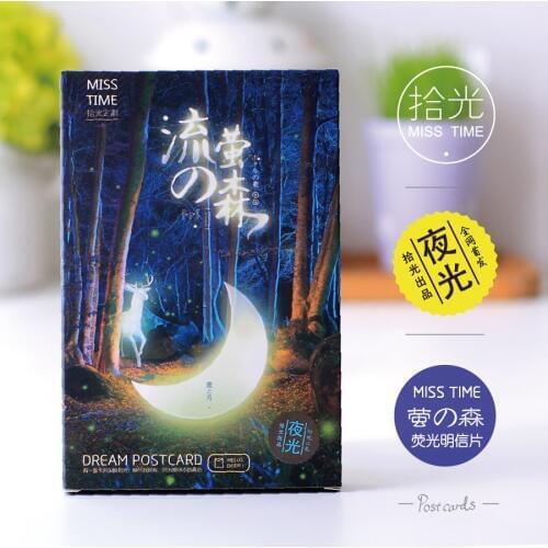30 sheets/SET Dream Postcard / Luminous Postcard /Greeting Card/Wish Card/Christmas and New Year gifts Postcards