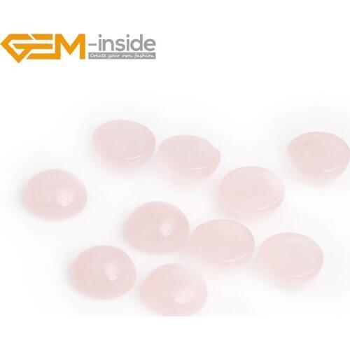 5pcs Wholesale Natural Rose Quartzs CAB cabochon Beads For Jewellery Ring Pendant Making DIY Ring Fashion Women Free Shipping