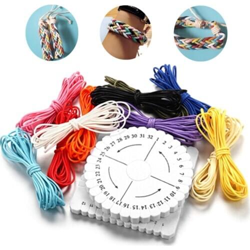9Pcs/Set Waxed Cord Cotton Thread String Strap Cord Rope Disc Disk For Jewelry Making Kits DIY Bracelet Necklace Supplies Sets