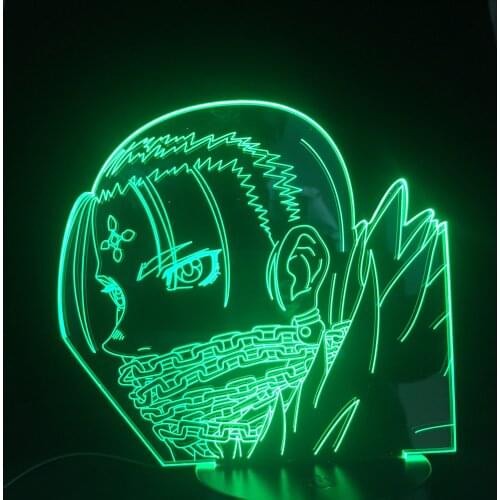 Hunter Kulolo Acrylic 3d Lamp for Bedroom Decor Nightlight Birthday Decor Colorful Novelty Lighting Dropshipping Anime Hunter X
