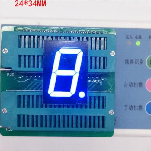 Free Ship 100pc Common anode 1inch digital tube 1 bit digital tube display blue digital led tube factory direct