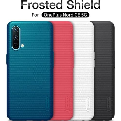 For OnePlus Nord CE 5G Case Super Frosted Shield Hard Matte Cover With Salient Dot Design For One Plus Nord CE Nillkin Case