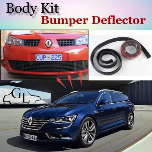 Bumper Lip Deflector Lips For Renault Talisman / Samsung SM7 Front Spoiler Skirt For TopGear Friends Tuning / Body Kit / Strip