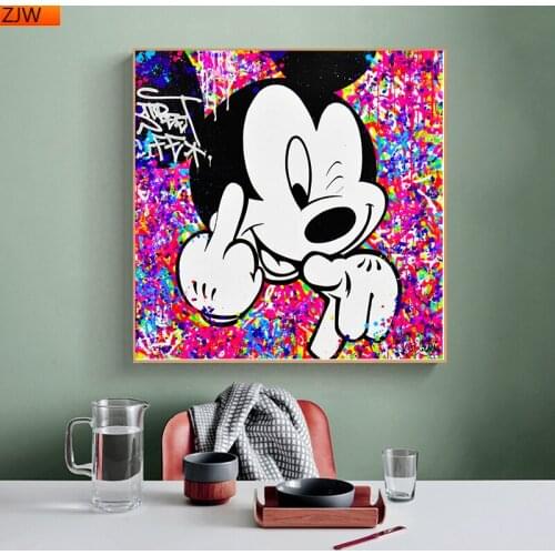 Disney Colorful Mickey Mouse Diamond Painting 5D DIY Full Diamond Embroidery Cross Stitch Kit Home Decoration