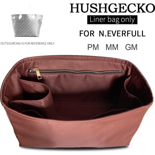 For Neverfull MM GM PM Insert Bags Organizer Makeup Handbag Organize Inner Purse Portable base shaper Premium nylon (Handmade