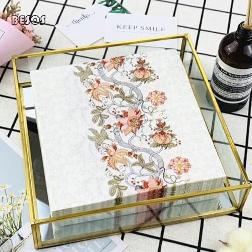 2-layer Pattern Napkin Creative Facial Tissue Color Dining Table Tissue Hotel Restaurant Wedding Banquet Paper B0199M