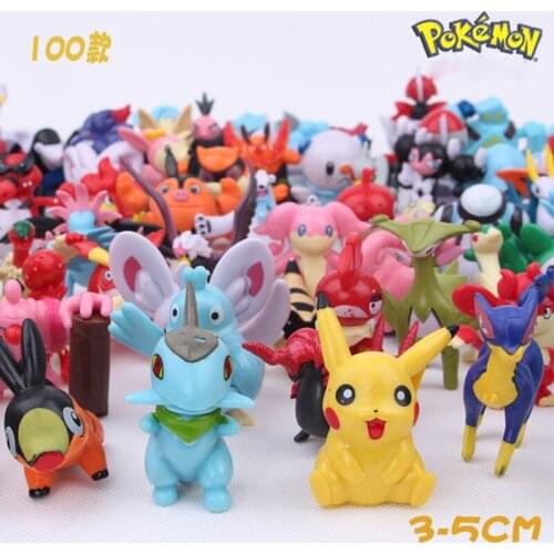 50 100pcs/bag Different Styles 3-5cm Anime pokemon Action Elf Ball Figure Kids Birthday Gifts charizard Model Toys Figures