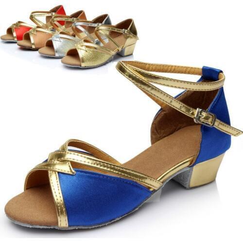 Hot Sale New 2018 Kids Girls Children Women Ladies Ballroom Salsa Tango Dancing Shoes Latin Dance Shoes Summer Sandals