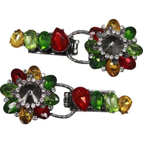 Good quality 92mm metal rhinestones button with sweater coat decoration button accessories DIY 1Pcs/Lot SP-0047