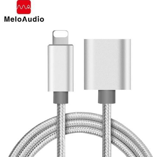 Lightning Port Extension Cable 1m Male to Female Extender For iPhone iPad Mini iPod Charging Adapter Passing Audio Video Data