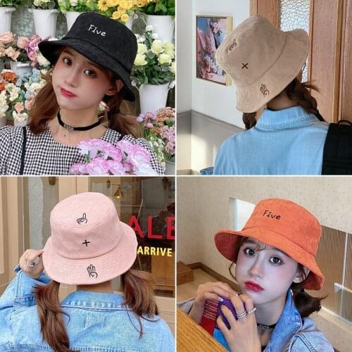 Fashion Summer Wild Washed Fisherman Hat NOPE Letter Embroidered Bucket Hats Hip-hop Hats Outdoor Cotton Sun Hats Panama Hats