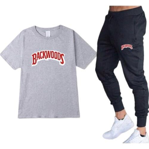 Spring And Summer Mens Sportswear Plus Sportswear Pants Two Sets+Leisure Fitness Running Clothing Printed Suit Multi-ColorS-3XL