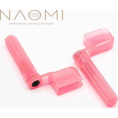 NAOMI 2PCS Guitar String Winder Peg Winder Acoustic Electric Guitar String Winder-PINK Guitar Parts Accessories New