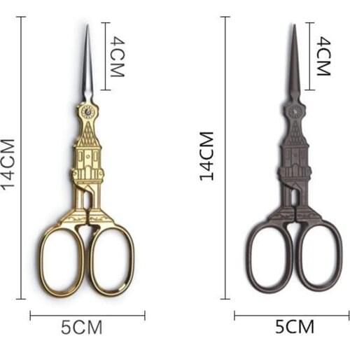 Vintage Style Stainless Steel Scissors Sewing Shears DIY Tools for Needlework,Embroidery, Sewing, Craft, Art Work