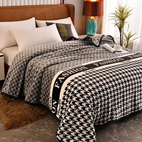 34 Colors Blanket Creative Printed Soft Blanket Cover 200x230cm Travel Blanket for Bed/Solid Warm Soft Sleep Quilt/Comfortable