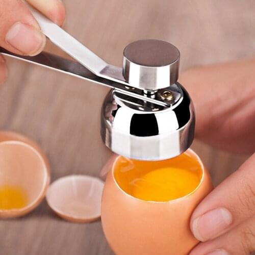 Stainless Steel Opener Egg Cutter Tool Scissors Boiled Metal Raw Egg Opener Boiled Raw Egg Open Tool Kitchen Gadgets Accessories