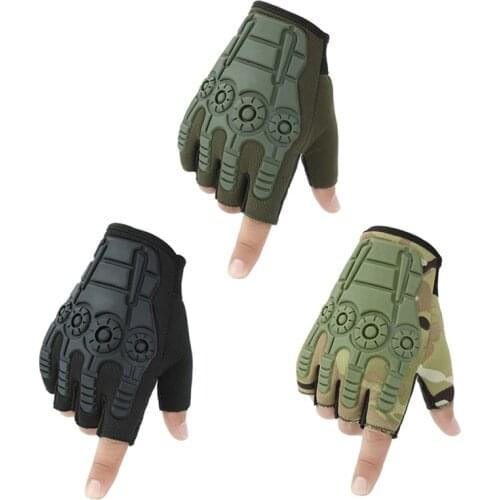Outdoor Tactical Fingerless Gloves Military Army Shooting Hiking Hunting Climbing Cycling Gym Riding Airsoft Half Finger Gloves
