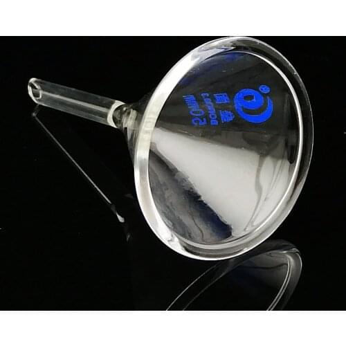 1pc DIA50mm Transparent borosilicate Glass Thickened conical Funnel Lab Triangle filter funnel Chemistry Educational Stationery