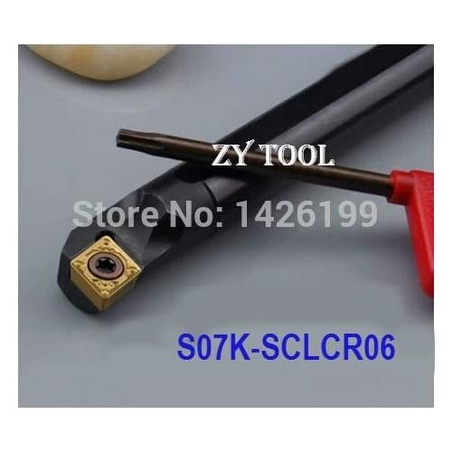 S07K-SCLCR06 Boring Bar,Internal turning tool,CNC turning tool holder,Lathe cutting tool,SCLCR/L boring bar for CCMT0602 Inserts