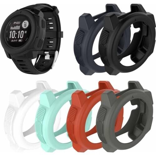 Silicone Protector Shell Case Cover For Garmin instinct smart watch Protective Housing Skin Case Cover Smart Accessories