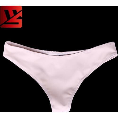 MEISE Sexy Latex Oil Shiny Low Waist Briefs Mini T Crotch Women Underwear Erotic Lingerie Sexy Thong Fetish Female Underpants
