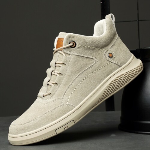 Men Shoes fashion Genuine Leather Loafers Breathable Autumn lace up comfortable Casual Shoes Outdoor Men Sneakers shoes