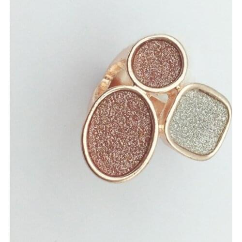 High quality simple design fashion glitter geometric ring jewelry for women fashion design