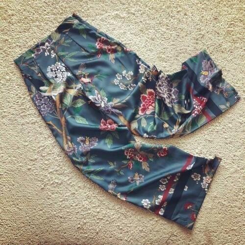 Women ladies boho wide leg pants Sexy High Waist Flower Print Floral Wide Leg Pants newest style hot sale clothes summer