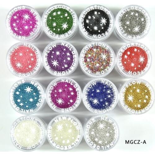 1pc (10g) Nail Bead Rhinestone 0.6-0.8mm Caviar 3D Bead Mini Stone Red Black Purple DIY Nail Art Tips Beads Accessory Decoration