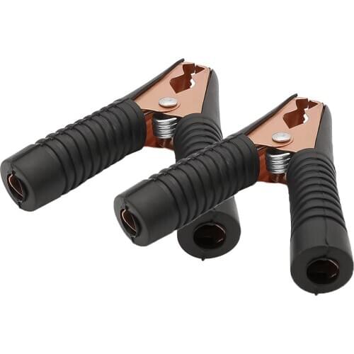 1Pcs Black 100A 90mm Crocodiles Clamps Alligator Clips Car Battery Clip Connectors Insulated test clamp power clamp Electronic