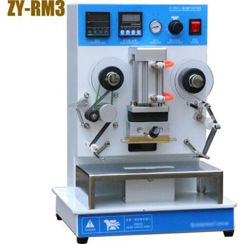 1PC Hot sale ZY-RM3 Pneumatic hot stamping machine Leather embossing LOGO Branding machine 220V Vertical