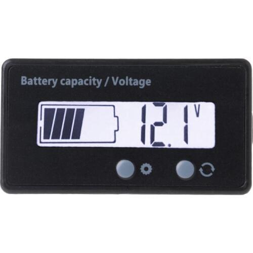 12V/24V/36V/48V LCD Acid Lead Lithium Battery Capacity Indicator Voltmeter Voltage Electric Motorcycle Scooter Battery Testers