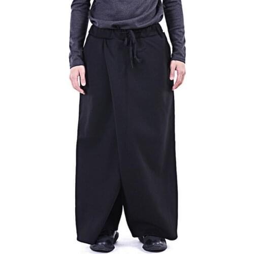 27-44 ! 2016 Men clothing Gd fashion Chinese style asymmetrical wide leg pants hypertensiveperson pants trousers singer costumes