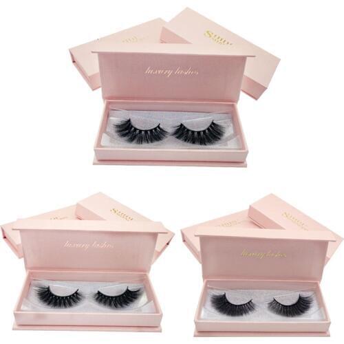 SHIDISHANGPIN 3D Mink Lashes Dramatic Eyelashes Volume Eyelash Extensions 3D Mink Eyelashes Natrual Long False Eyelashes
