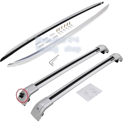 4 pieces Aluminium For Honda Acura RDX 2012-2018 roof rack luggage roof rail cross bar cargo carrier