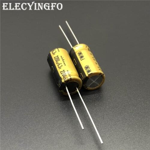 5pcs/20pcs 2200uF 6.3V NICHICON FW Series 10x20mm 6.3V2200uF HiFi Audio Capacitor