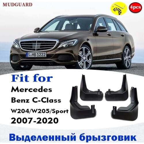 MUDFLAPS FOR Mercedes BENZ C Class W204 W205 SPORT MUDGUARD SPLASH MUD FLAP GUARD FENDER MUDGUARDS CAR ACCESSORIES AUTO STYLINE