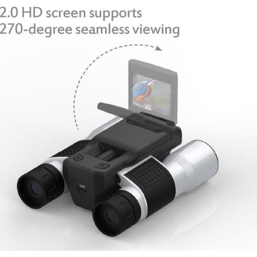 1080P HD Digital Telescope Camera with 2.0" TFT LCD for Photo Snapshot & Image Video Recording with Max 128Gb TF Card Memory