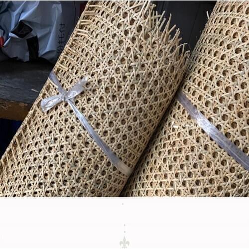 1M Long Natural Indonesian Real Rattan Cane Webbing Furniture Chair Table Ceiling Background Wall Decor Material