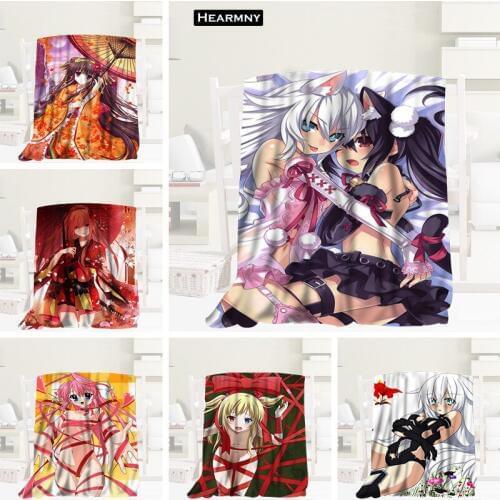 HEARMNY Sexy Anime Girl Blanket Sleep Cover Blankets Yoga Office Sofa Blanket Bed Cover Travel Soft Warm Throw Blanket For Adult
