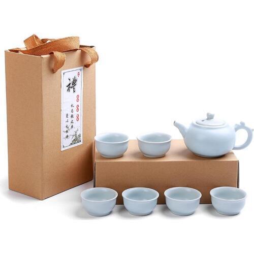 Ceramic Tea Cup for Puer Teacups Porcelain Chinese Kung Fu Tea Sets Small Tea Bowl Teapot for Travel Teaware Set Accessories