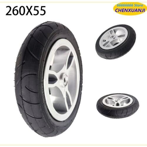 260x55 Wheel for Childrens Bicycle Wheel Replacement Accessories Baby Stroller Thickened Tire