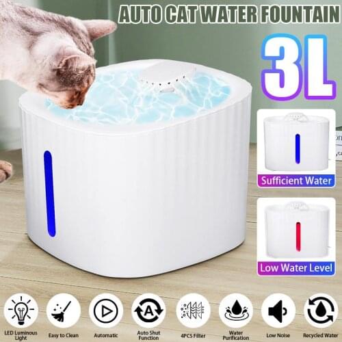 Cat Fountain Cat Water Dispenser Automatically Circulates and Filters Pet Water Dispensers Intelligent Mute Pet Water Fountain