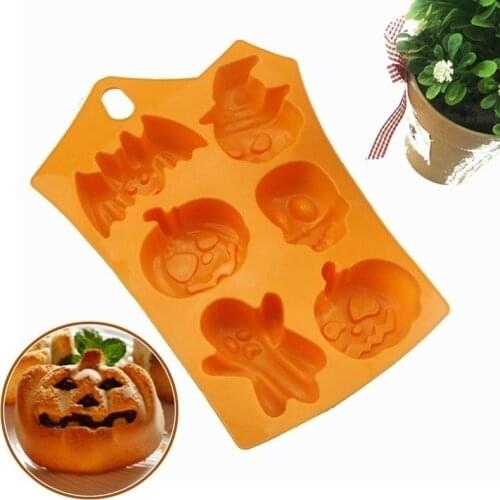 Creative Happy Halloween Home Decor Silicone Pumpkin Cake Mold Kitchen Baking Tools Moulde Cake Silicone Molde Silicon Pastel