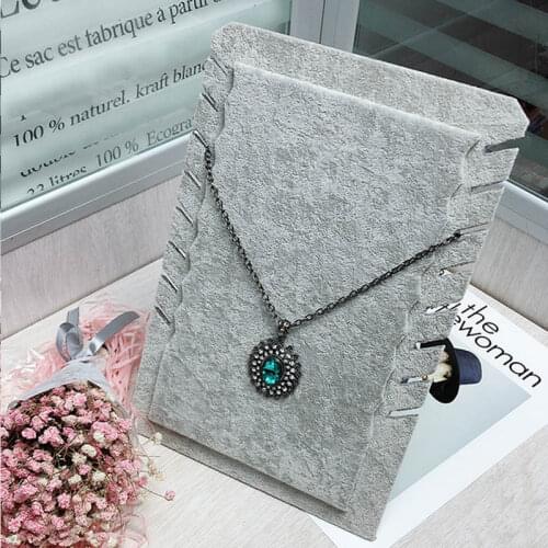 Fashion Hot Sale Velvet Linen Necklace Bust Jewelry Pendant Necklace Bracelet Display Holder Jewellery Rack Show 4 Options Model